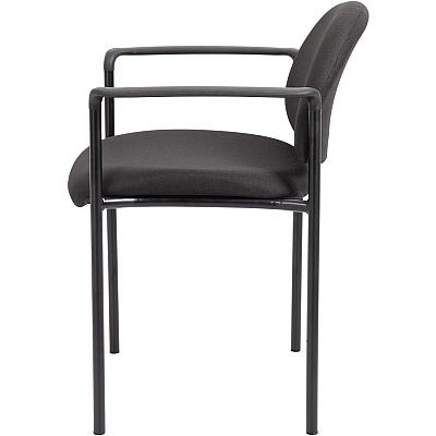BOSS Diamond Stacking Chair with Arm (B9501BK)