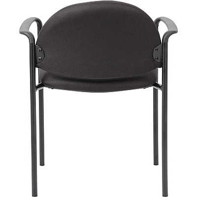 BOSS Diamond Stacking Chair with Arm (B9501BK)