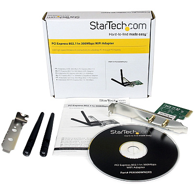 StarTech Pcie 300 Mbps Wireless N Network Adapter (PEX300WN2X2)