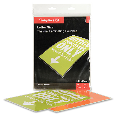 GBC UltraClear Thermal Laminating Pouches (GBC3200577)