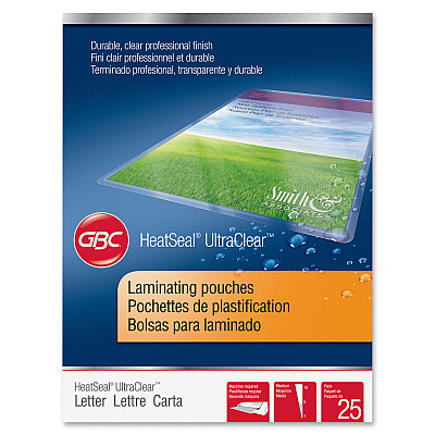 GBC UltraClear Thermal Laminating Pouches (GBC3200577)