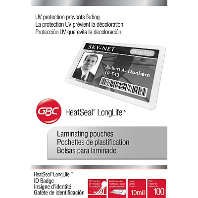 GBC HeatSeal LongLife Thermal Laminating Pouches (GBC3202104)