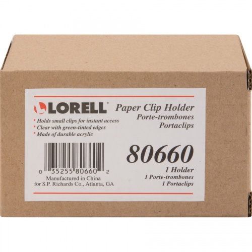 Lorell Acrylic Paper Clip Holder (80660)