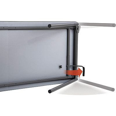 Iceberg Maxx Legroom Wood Folding Table (ICE65834)