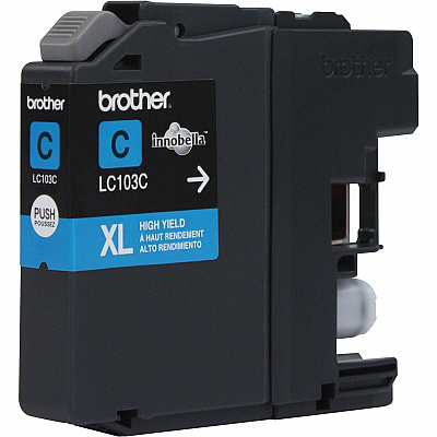 Brother Genuine Innobella LC103C High Yield Cyan Ink Cartridge