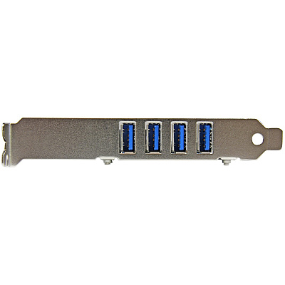 StarTech 4 Port Pci Express Pcie Super Speed Usb 3.0 Controller Card Adapter With Uasp - Sata Power - Usb 3 Pcie Card - 5gbps - Usb 3.0 Pci-e Card (PEXUSB3S4V)