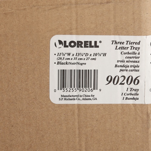Lorell Steel Mesh 3-Tier Mesh Desk Tray (90206)