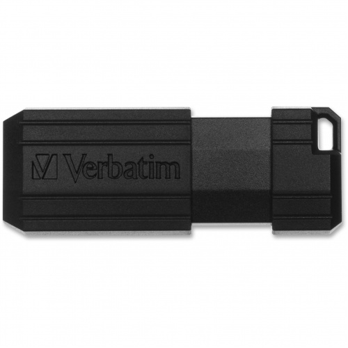Verbatim 64GB PinStripe USB Flash Drive - Black (49065)