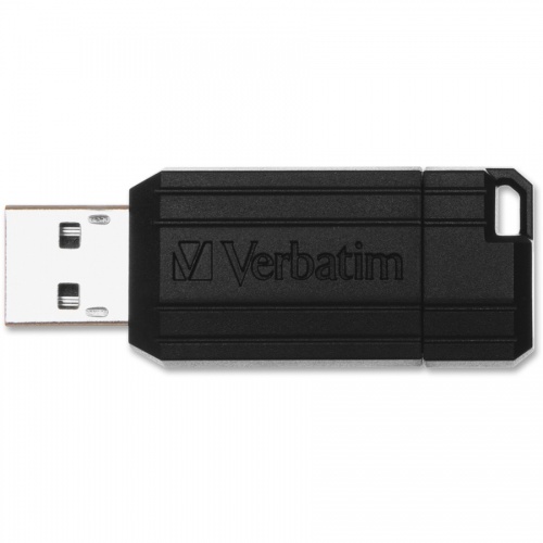 Verbatim 8GB PinStripe USB Flash Drive - Black (49062)