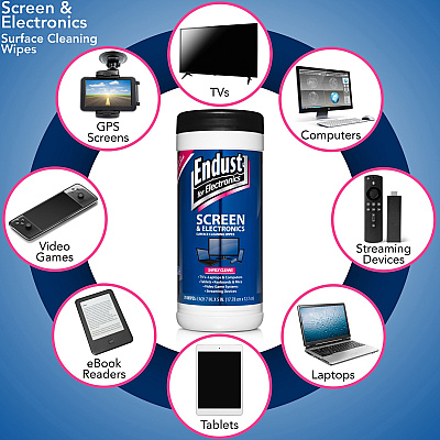 Endust LCD & Plasma Pop-Up Wipes 70ct. (NRZ11506P6)