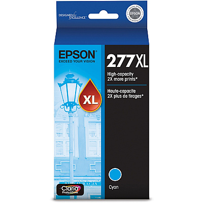 Epson Claria 277XL Original High Yield Ink Cartridge - Cyan - 1 Each (EPST277XL220S)
