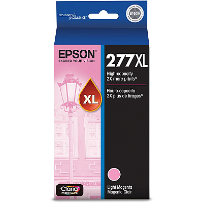 Epson Claria 277XL Original High Yield Ink Cartridge - Light Magenta - 1 Each (EPST277XL620S)
