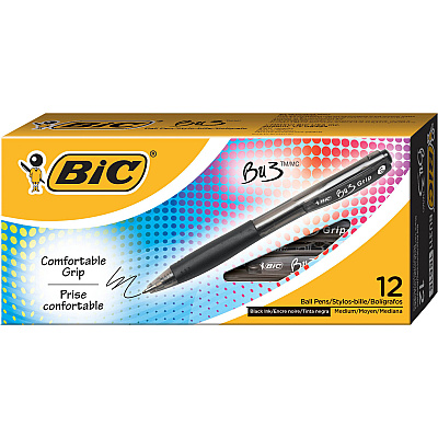 BIC BU3 Retractable Ballpoint Pen (BICBU311BK)