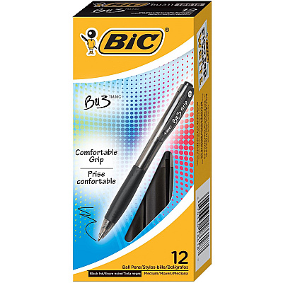 BIC BU3 Retractable Ballpoint Pen (BICBU311BK)