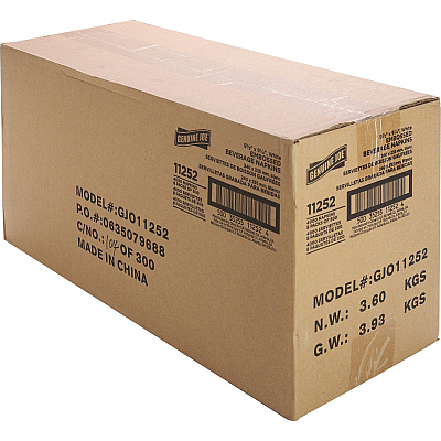 Genuine Joe Quad-fold Square Beverage Napkins (GJO11252)