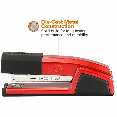 Bostitch Epic Antimicrobial Office Stapler (BOSB777RED)