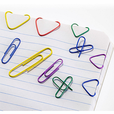Officemate Coated Paper Clips, 450/Pack (OIC97227)