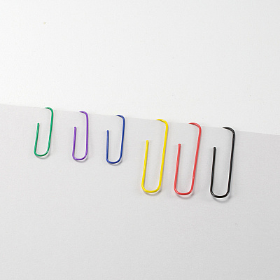 Officemate Coated Paper Clips, 450/Pack (OIC97227)