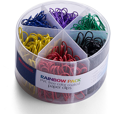 Officemate Coated Paper Clips, 450/Pack (OIC97227)