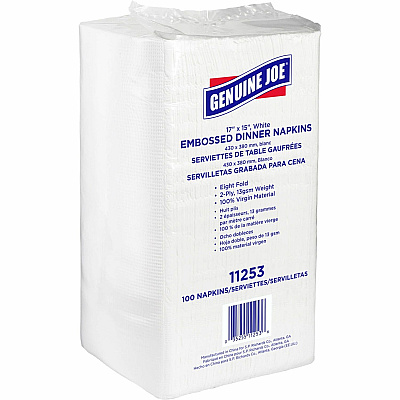 Genuine Joe Embossed Dinner Napkins (GJO11253)