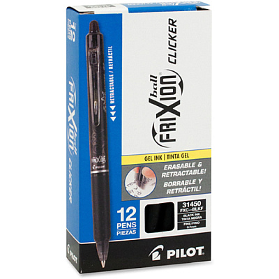 Pilot FriXion .7mm Clicker Erasable Gel Pens (PIL31450)