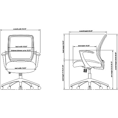 Lorell Executive Mid-back Work Chair (LLR84868)