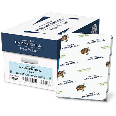 Hammermill Colors Recycled Copy Paper - Blue (HAM103671)