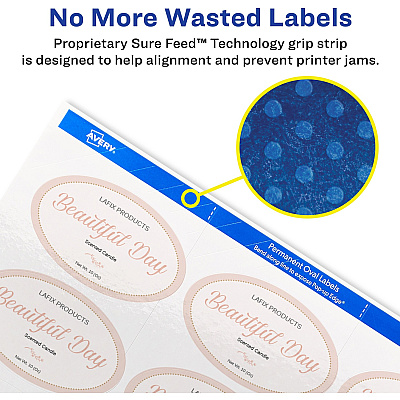 Avery Easy Peel Oval Labels (AVE22820)