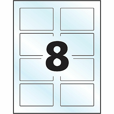 Avery Glossy Clear Rectangle Labels2" x 3" (AVE22822)