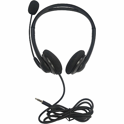 Compucessory Lightweight Stereo Headphones with Mic (CCS15154)