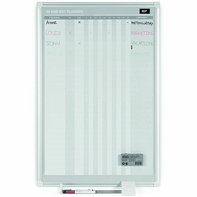 MasterVision Magnetic In/Out Vertical Planner Board (BVCGA02109830)