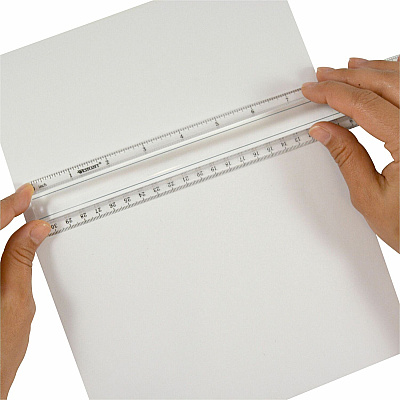 Westcott 12" Clear Magnifying Data Processing Ruler (ACM15571)