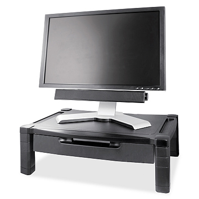 Kantek Extra Wide Adjustable Monitor Laptop Stand with Drawer (MS520)