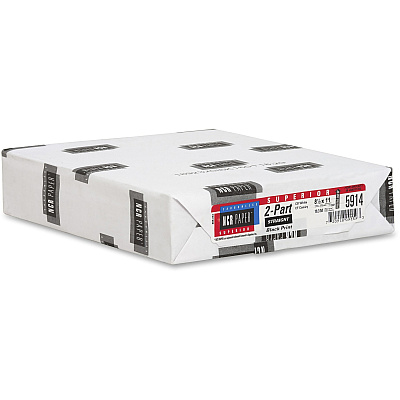 NCR Paper Superior 2-part Straight Carbonless Paper - White (NCR5914)
