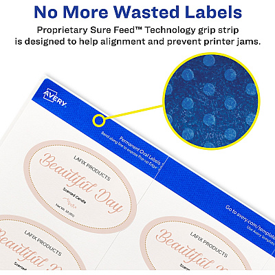 Avery Easy Peel Labels -Sure Feed - Print-to-the-Edge (AVE22829)