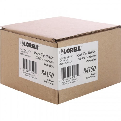 Lorell Black Mesh/Wire Paper Clip Holder (84150)