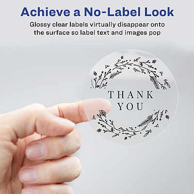 Avery Print-to-the-Edge Glossy Round Labels (AVE22825)