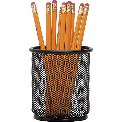Lorell Mesh Wire Pencil Cup Holder (LLR84149)