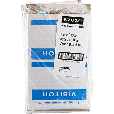 SICURIX Self-adhesive Visitor Badge (BAU67630)