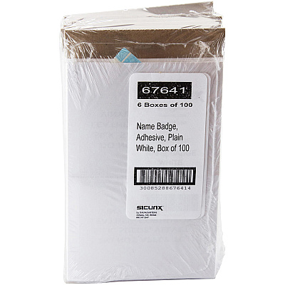 SICURIX Self-adhesive Visitor Badge (BAU67641)
