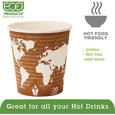 Eco-Products 10 oz World Art Hot Beverage Cups (ECOEPBHC10WA)