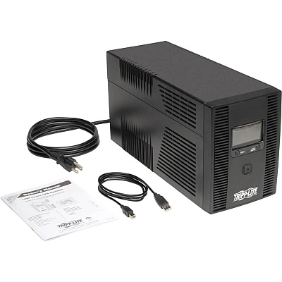 Tripp Lite OmniSmart 1500VA 810W 120V Line-Interactive UPS - 10 Outlets, AVR, USB, LCD, Tower (OMNI1500LCDT)
