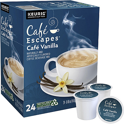 Cafe Escapes K-Cup Cafe Vanilla Coffee (GMT6812)