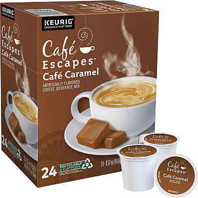 Cafe Escapes K-Cup Cafe Caramel Coffee (GMT6813)