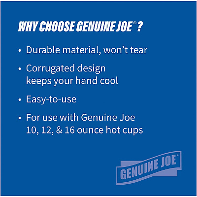 Genuine Joe Protective Corrugated Cup Sleeves (GJO19049CT)