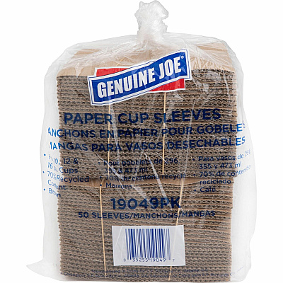 Genuine Joe Protective Corrugated Cup Sleeves (GJO19049CT)