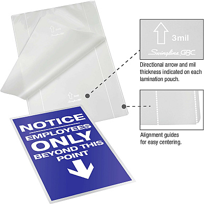 GBC Fusion EZUse Laminating Pouches (GBC3745003)