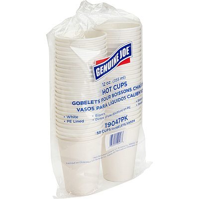 Genuine Joe 12 oz Disposable Hot Cups (GJO19047CT)