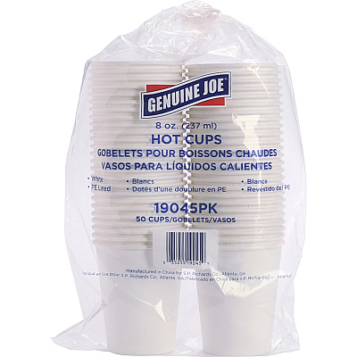 Genuine Joe 8 oz Disposable Hot Cups (GJO19045CT)