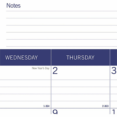 Blueline DuraGlobe Monthly Desk Pad Calendar, 22" x 17" , English (C177227)
